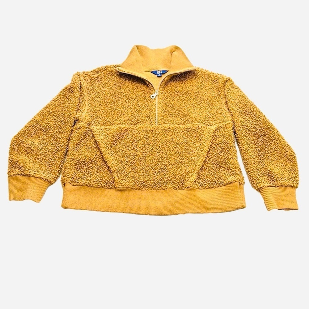 Joy Lab Sherpa Style Pullover, Size S, Gold